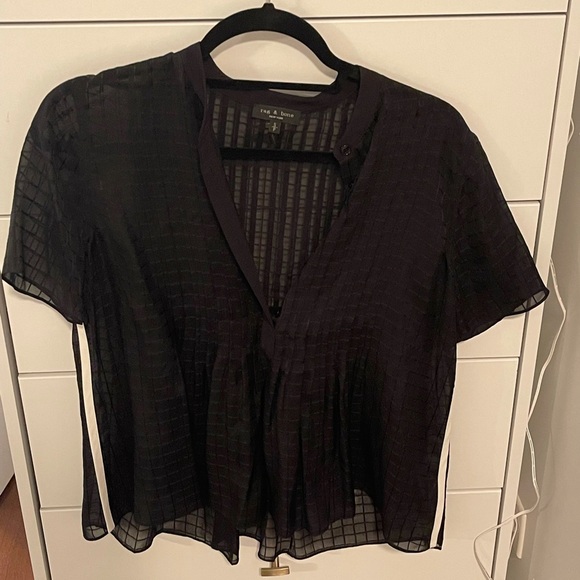 rag & bone Tops - Rag and Bone black t shirt